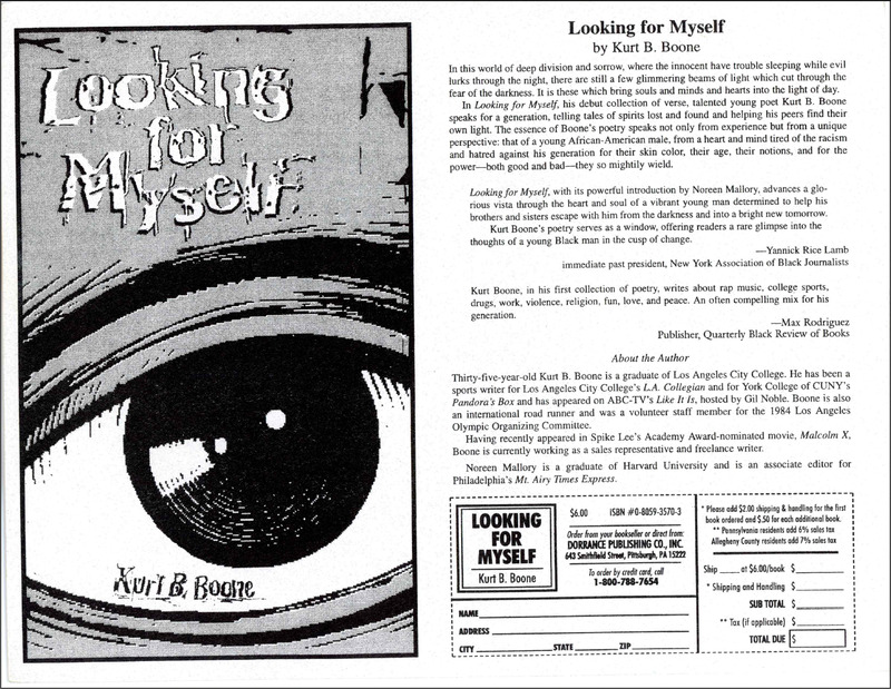 Looking for Myself Promotional Flyer