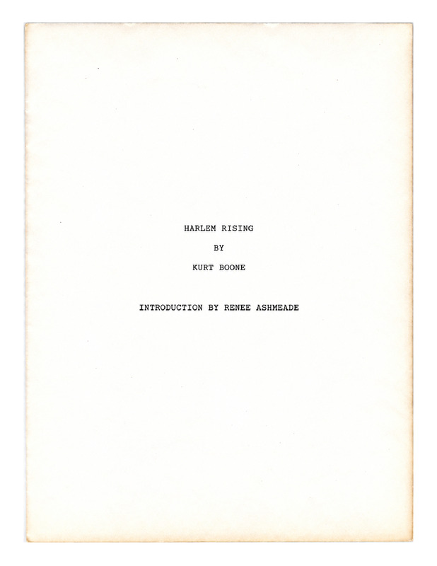 Harlem Rising (unpublished manuscript), 1998.