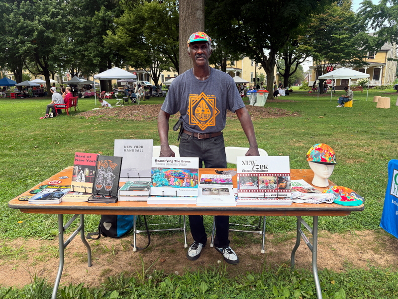 Kurt Boone Vending at the New York City Poetry Festival, 2025