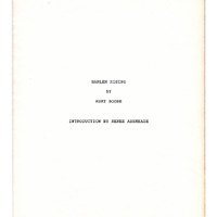 Harlem Rising (unpublished manuscript), 1998.